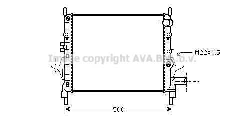 AVA QUALITY COOLING Радиатор, охлаждение двигателя RTA2206